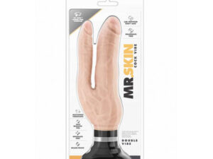 VIBRATOR MR SKIN DOUBLE VIBE COCK BEIGE